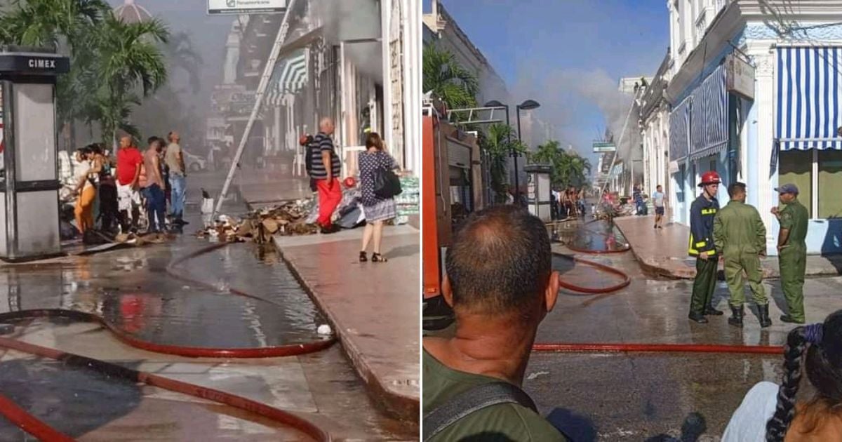 Fire Contained at CIMEX Store in Cienfuegos: Economic Losses but No Injuries