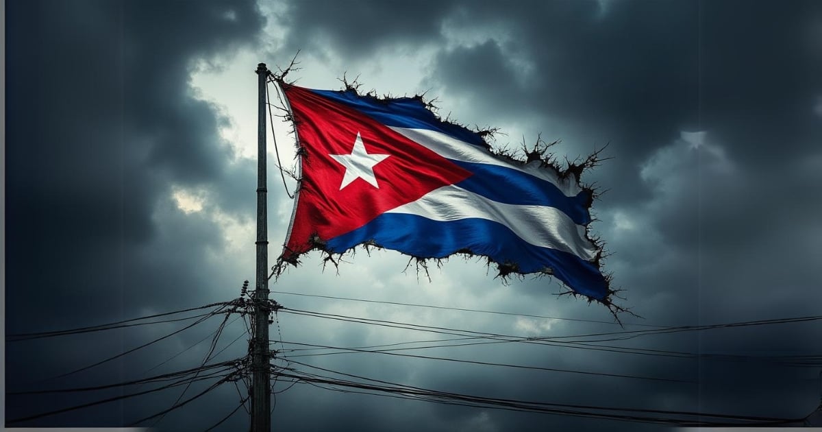 Ilustración bandera de Cuba © CiberCuba