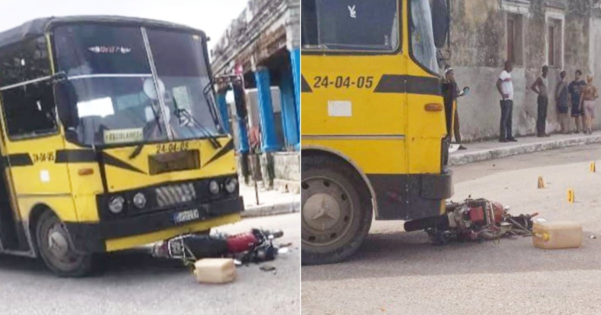 Escena del siniestro © Collage Captura de Facebook/Accidentes Automovilísticos en Cuba