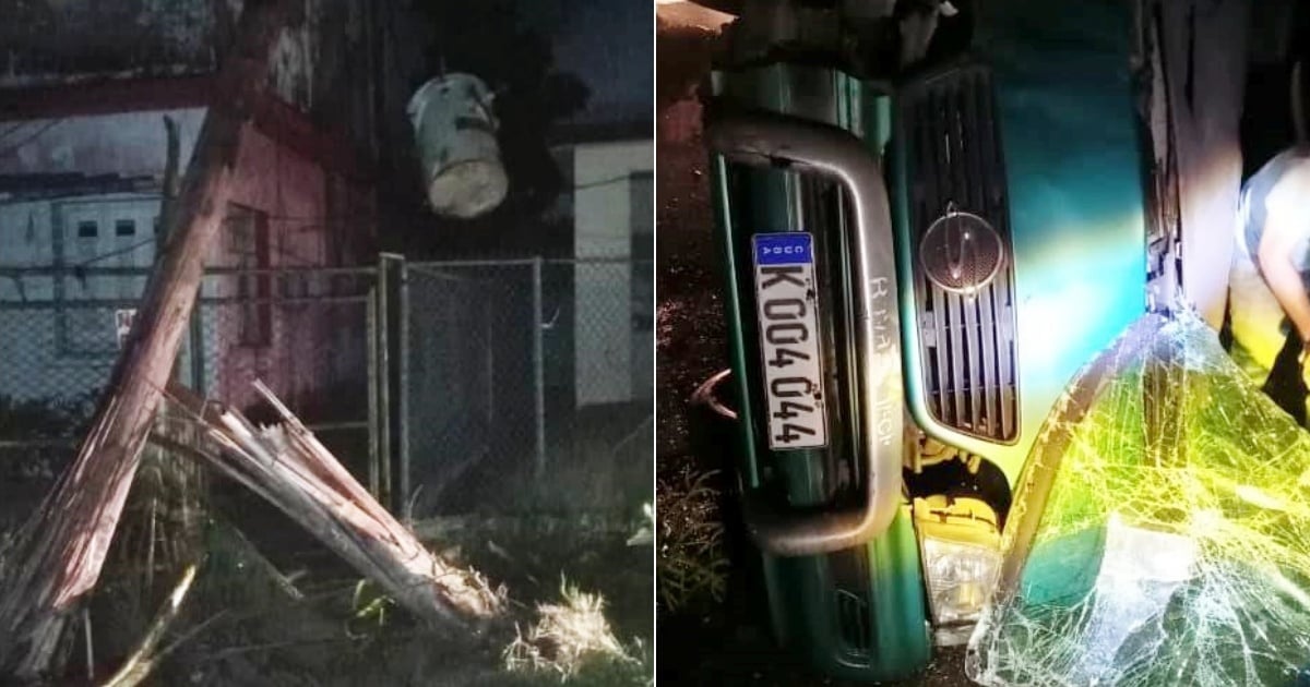 Several Injured as Truck Crashes into Light Pole in Havana