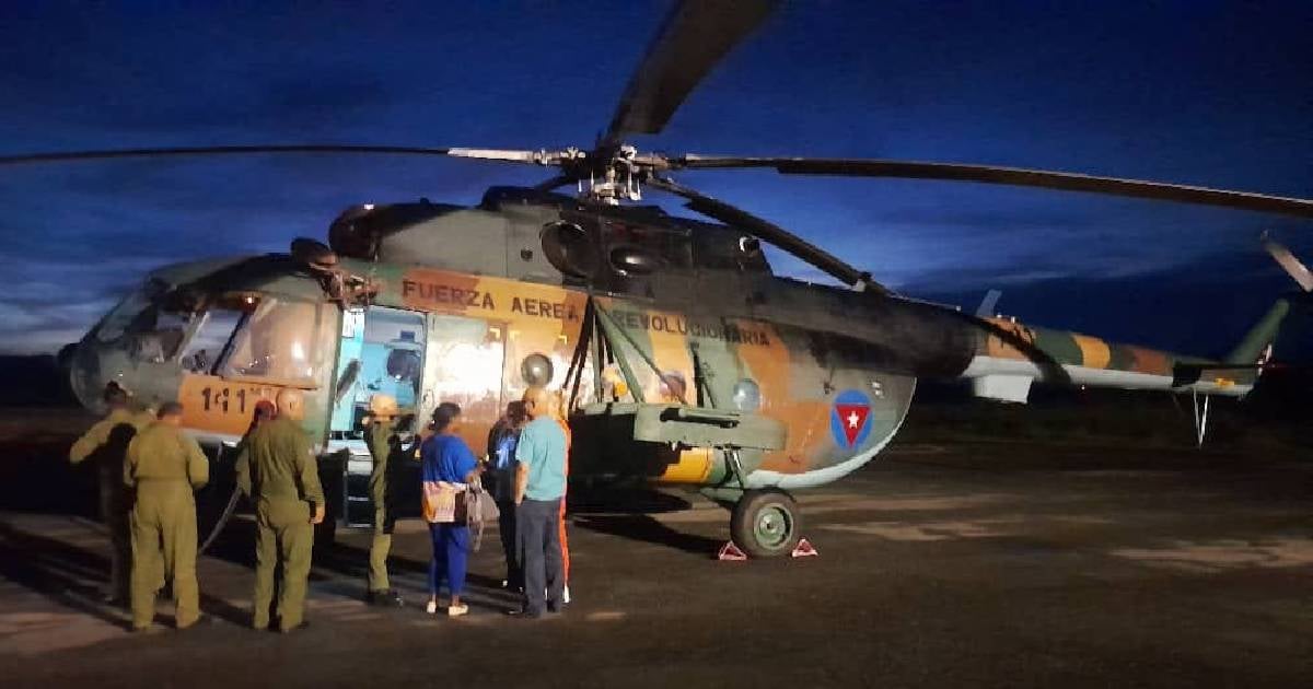 Rescate del menor en Baracoa © Ministerio de Salud Pública de Cuba / X