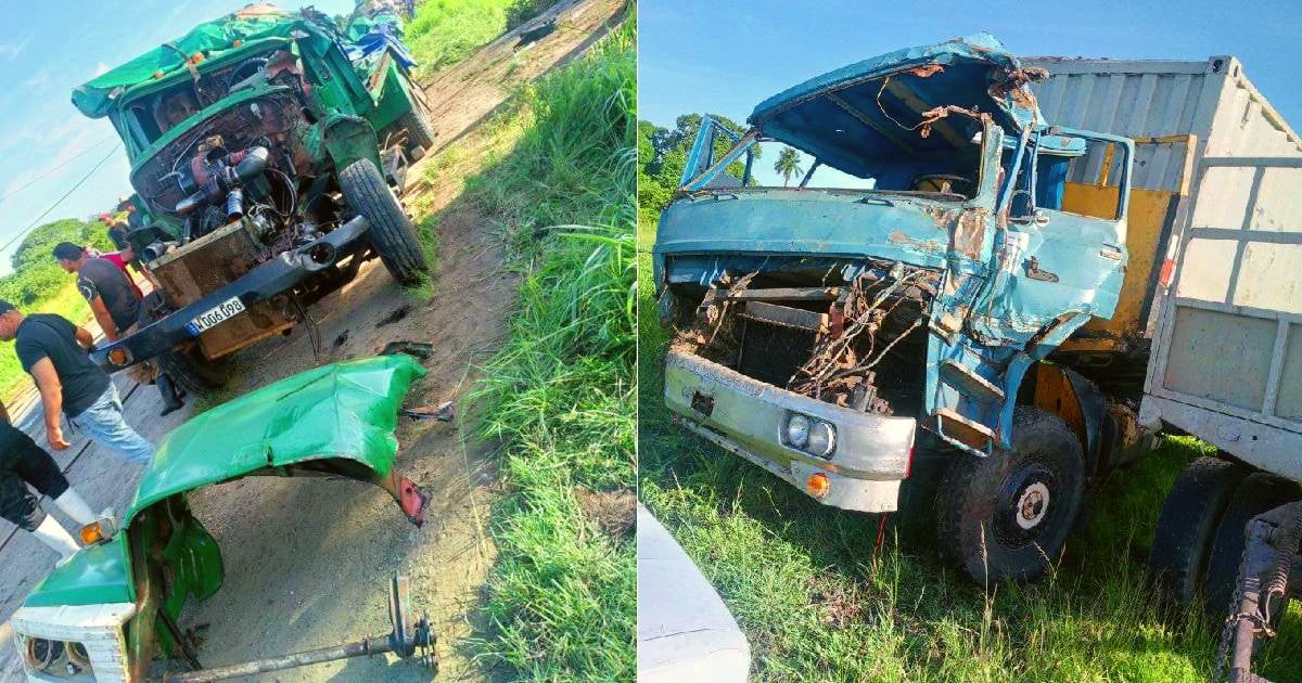 Accidente de tránsito en Camagüey © Collage/Redes Sociales