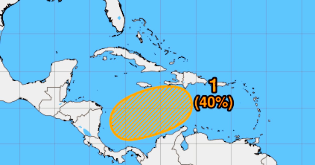 El sistema podría organizarse y formar una depresión tropical a finales de esta semana © X / NHC