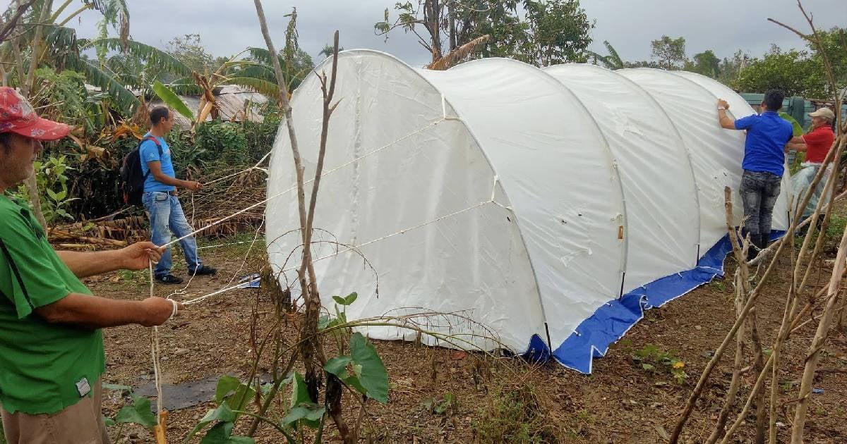 Tent Shelters Erected for Families Displaced by Housing Collapse in Baracoa