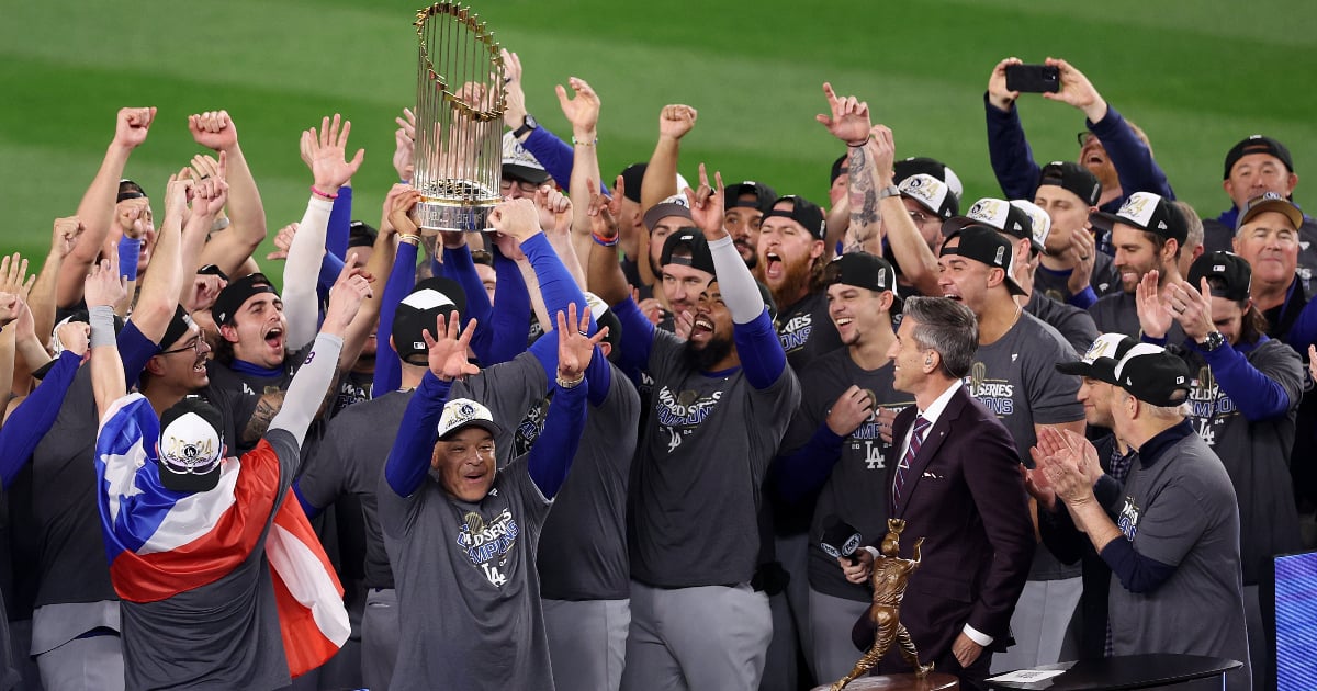 Los Dodgers celebran su octava Serie Mundial © X / @MLB