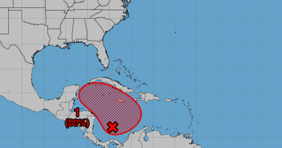 Alerta: Aumenta probabilidad de formación de una tormenta tropical al sur de Cuba