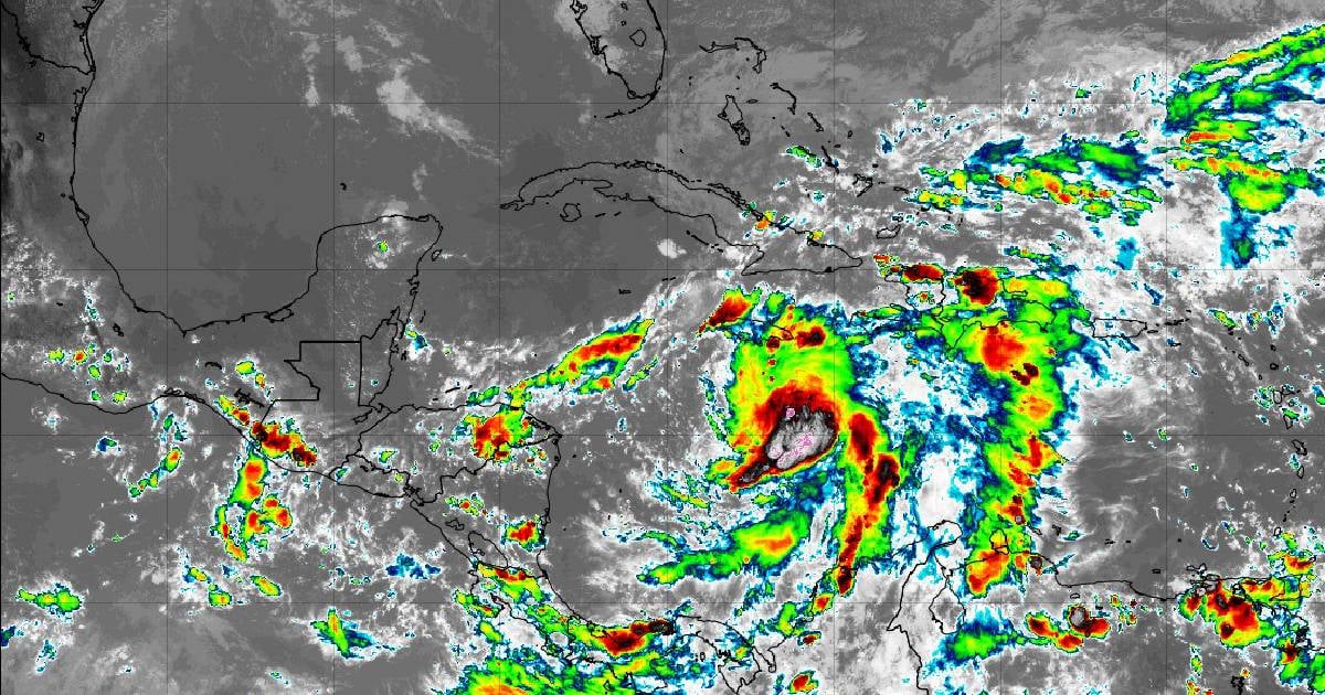 Tormenta tropical Rafael © X/INSMET