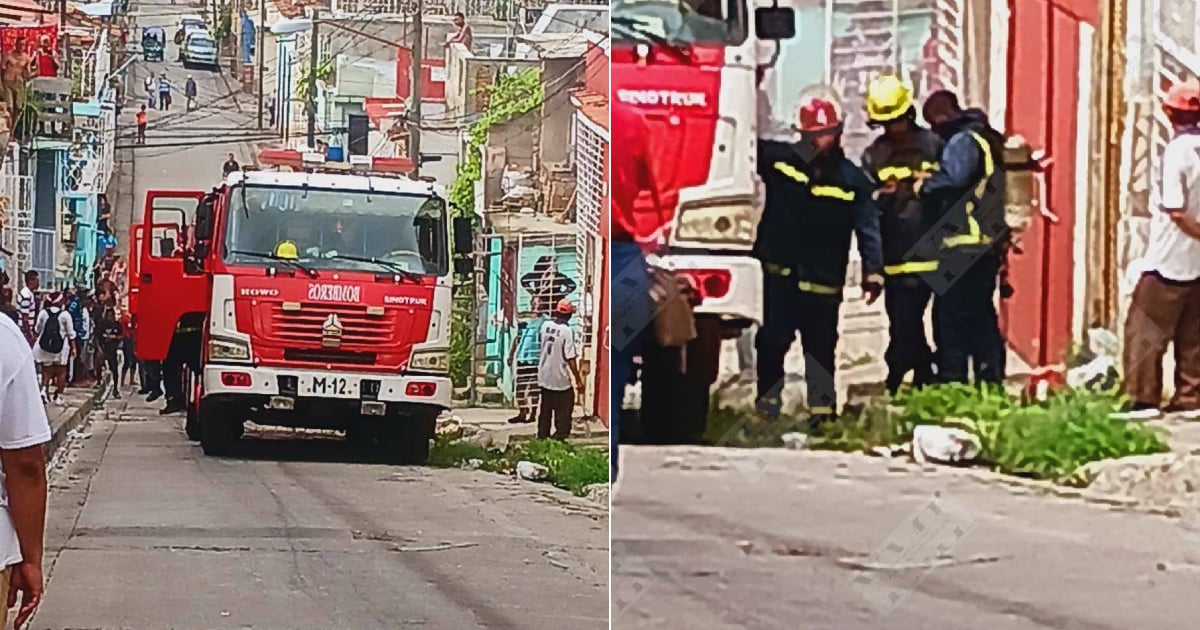 Bomberos en Santiago de Cuba © Facebook/Yosmany Mayeta Labrada