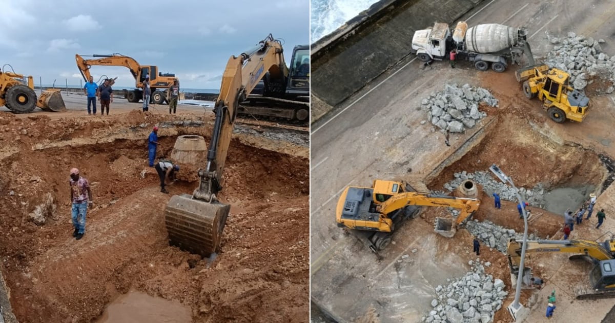 Race Against Time: Urgent Repairs on Havana's Malecón Before Hurricane Rafael Strikes