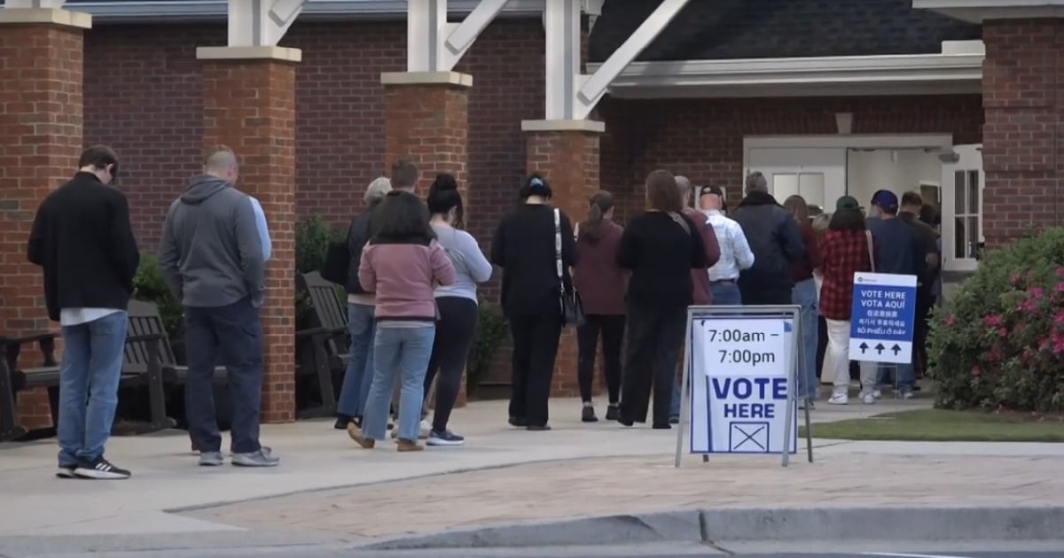 Centro de votación en Georgia (imagen de referencia) © Captura de video de VOA