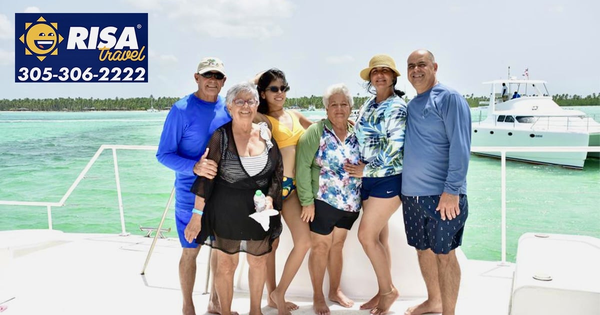 Familia se reencuentra en Punta Cana © Cortesía / RISA Travel