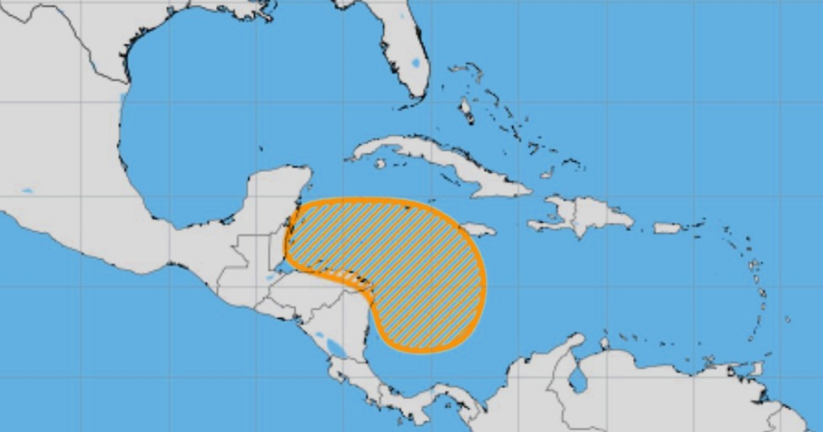 Área con probabilidad de formación de una nueva depresión tropical © NOAA