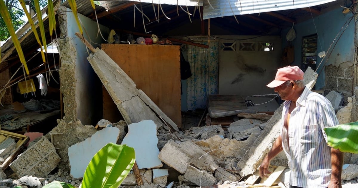 Vivienda afectada en Granma por el terremoto © CMKX Radio Bayamo / Facebook