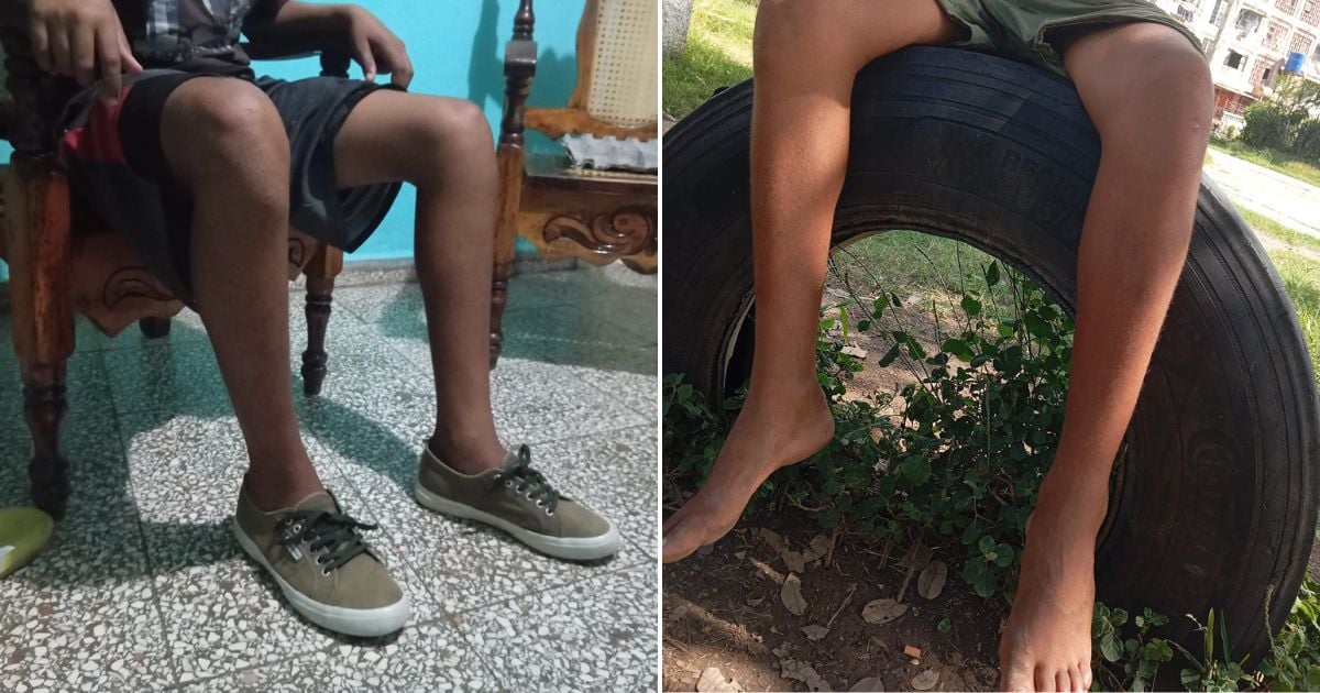 Santiago Residents Donate Shoes to Needy Child: "Stay Away from Crime"