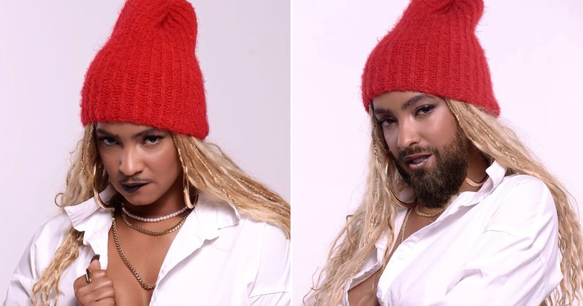 Seidy La Niña's Hilarious Photos with Beard and Mustache Spark Comparisons to Yulién Oviedo