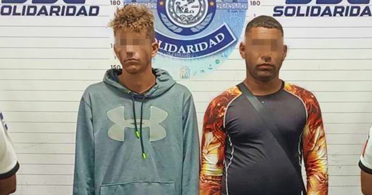 Los dos cubanos detenidos en México © Facebook/Mayab Noticias