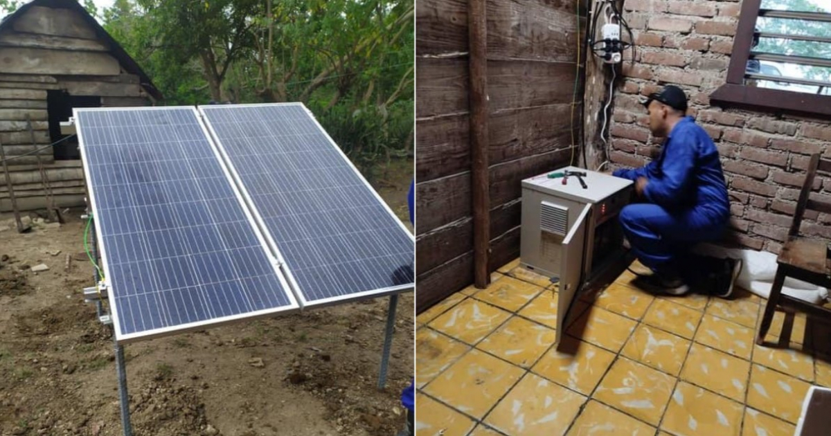 Gobierno instala paneles solares en casas rurales de Granma © La Demajagua / Facebook