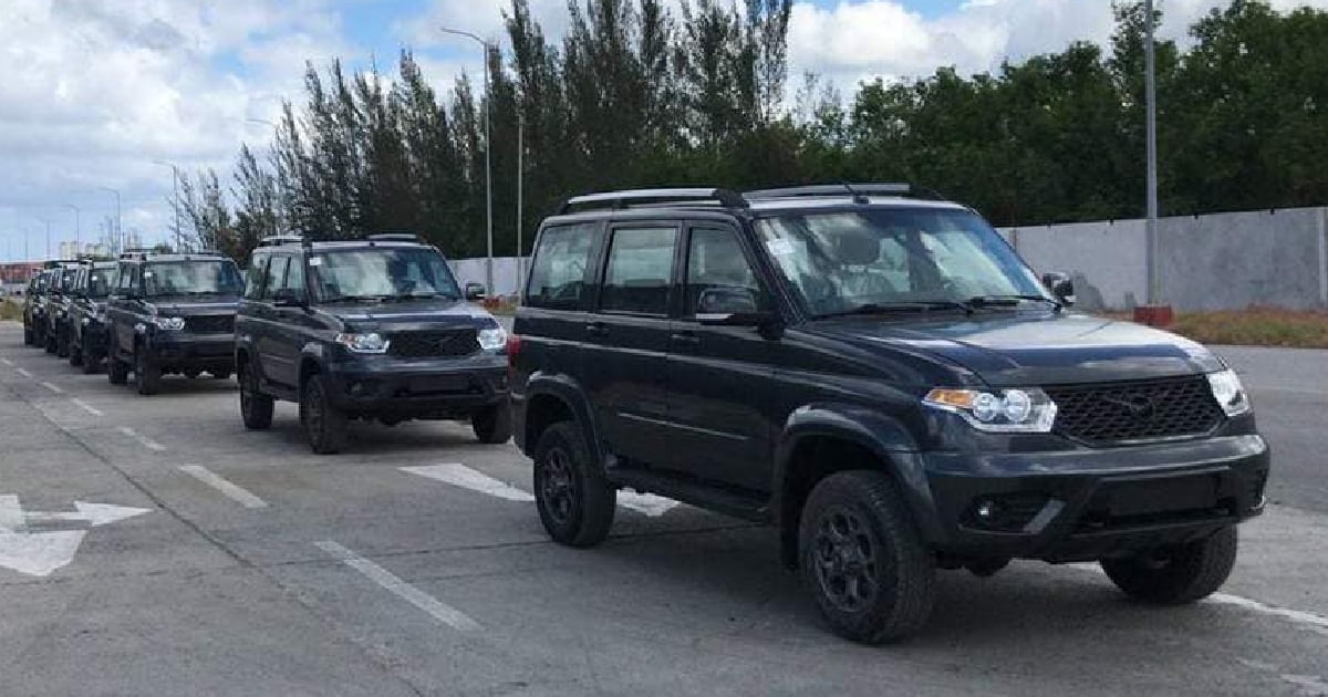 Vehículos UAZ donados a Cuba © Embajada de Rusia en Cuba / Facebook