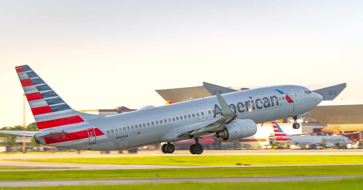 Avión de American Airlines (Imagen de referencia) © Facebook / Amantes de la Aviación Cubana / Héctor Yoel Drago Ricardo 