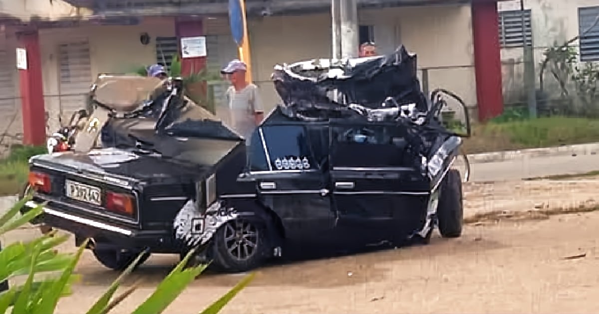 Conductor pierde la vida tras violento choque entre Lada y Yutong en Ciego de Ávila