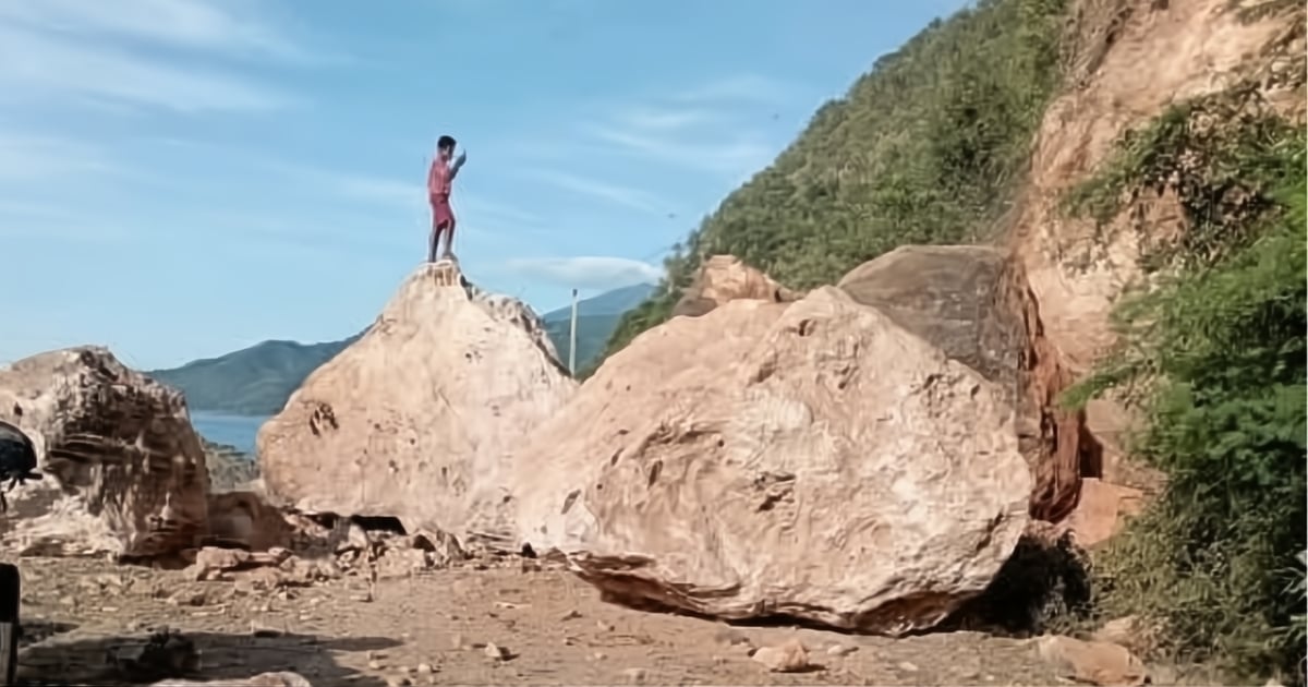 Deslizamientos de rocas provocados por el terremoto © Daniel Ross Dieguez / Facebook