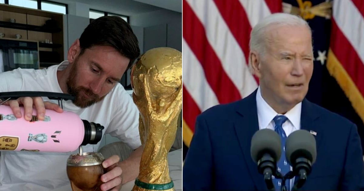 Lionel Messi y Joe Biden © Instagram / leomessi - X / @JoeBiden