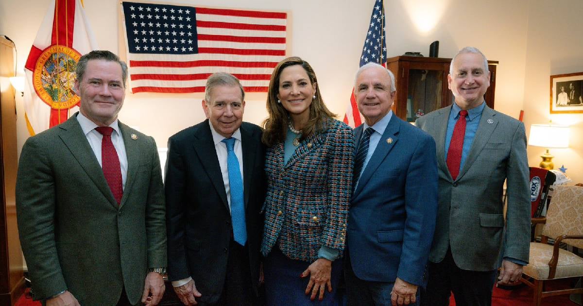 Congresistas cubanoamericanos se reúnen con Edmundo González en Washington