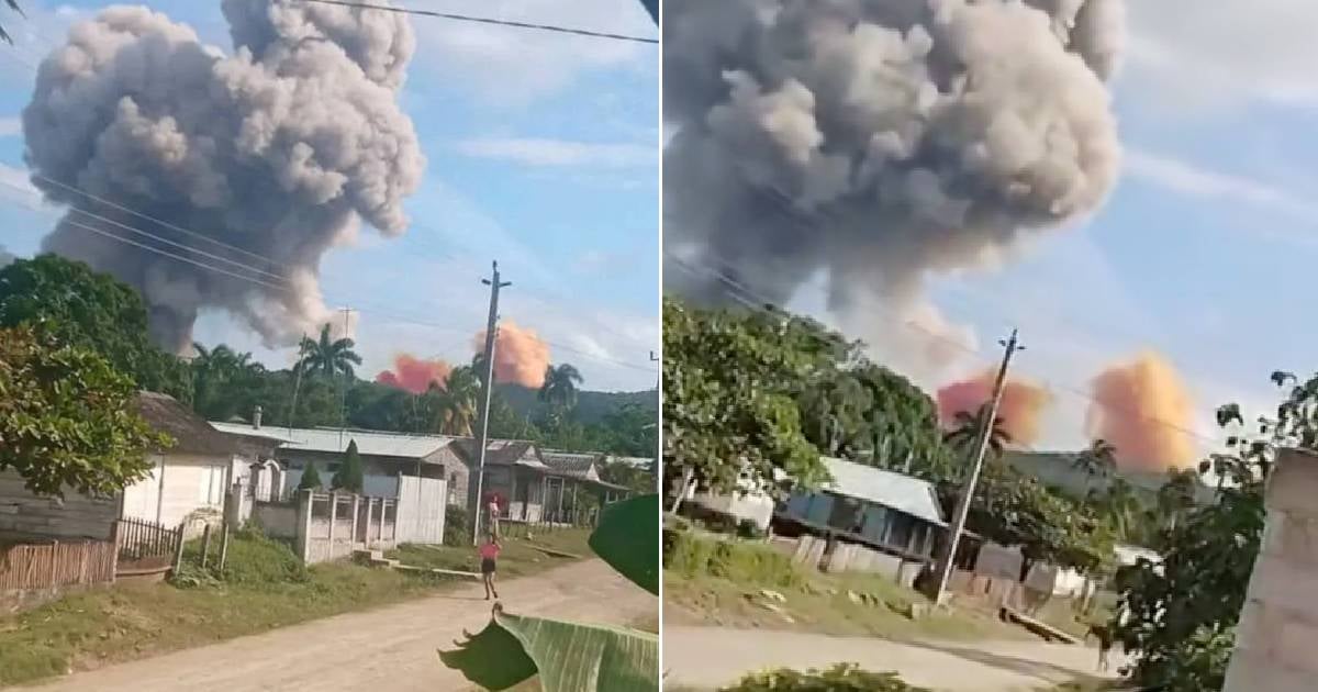 Explosión de un almacén de armamento y municiones en Cuba © Redes sociales