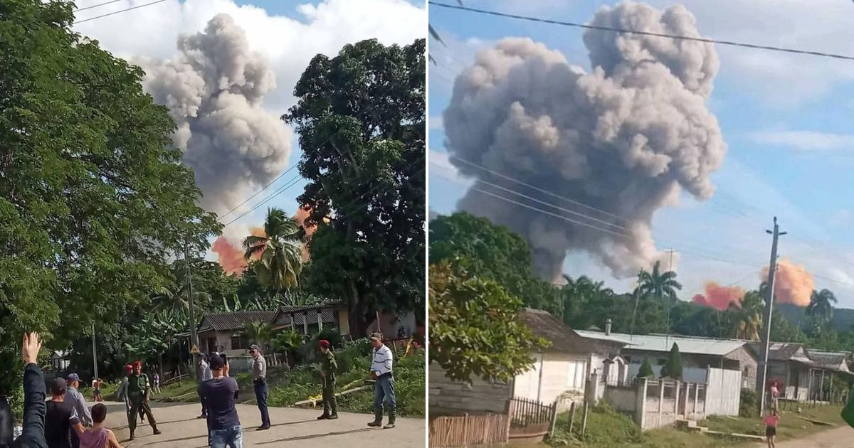 Explosión en Melones, municipio Freyre, Holguín. © Collage Facebook / Edmundo Dantés Junior