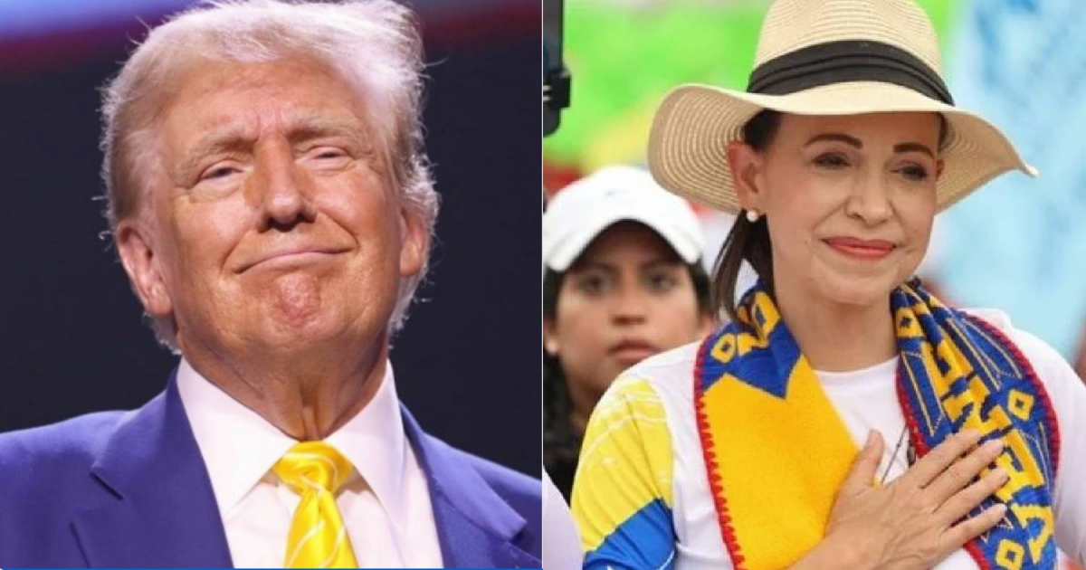 Trump y Maria Corina Machado © X