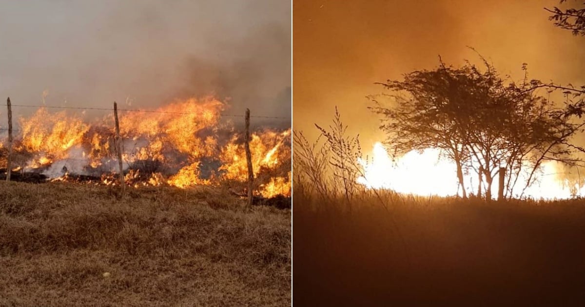 Fierce Fire Erupts Near Solar Power Facility in Sancti Spíritus