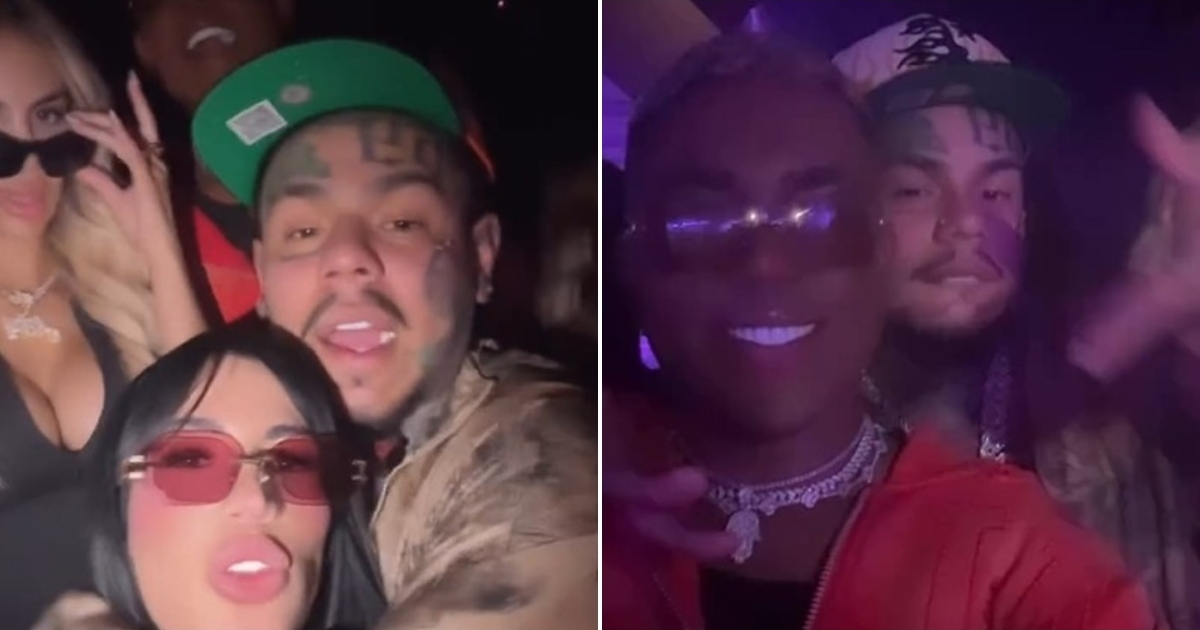 Kenny Robert Parties with Tekashi 6ix9ine in Miami for Birthday Bash