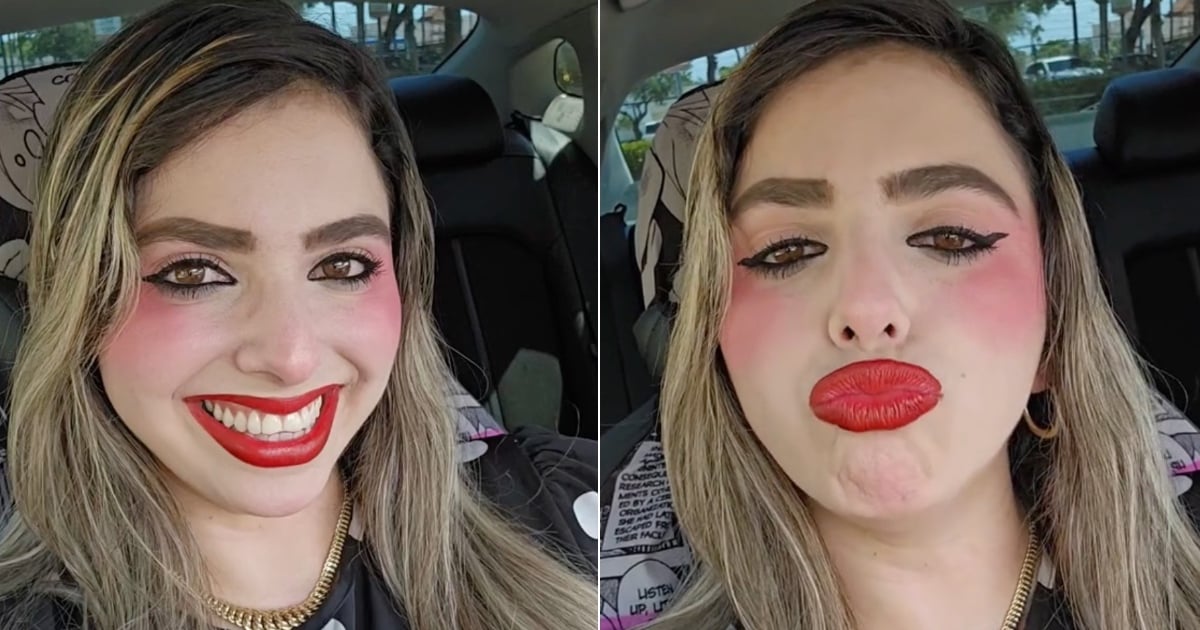 ¡Sin complejos! Milenita presume en TikTok de su maquillaje y se apoda "la muchacha de la sonrisa amplia"