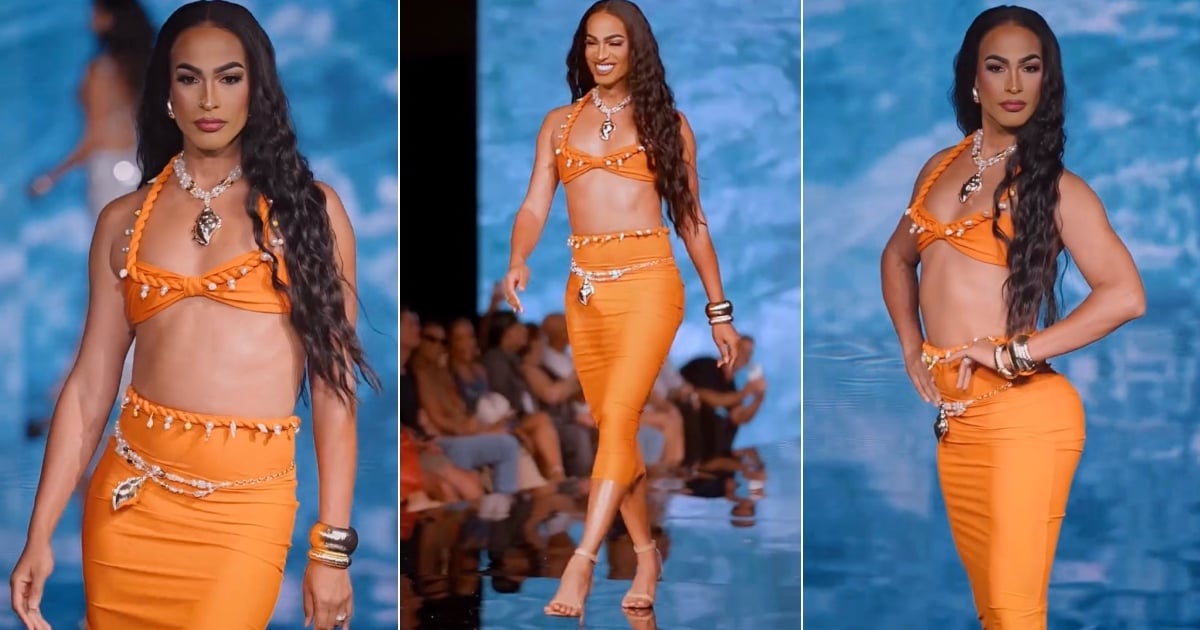 Pollito Tropical se luce en la pasarela de la Miami Swim Week: "¡Qué rico hacer lo que me gusta!"
