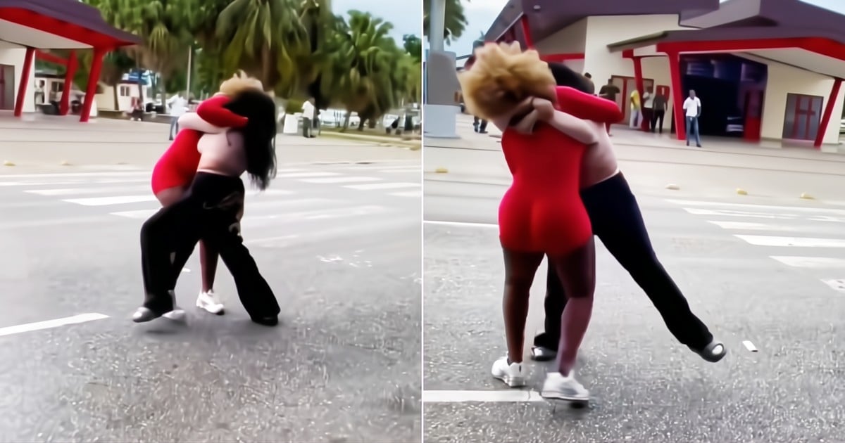 La Cintumbare Reunites with a Friend Arriving from the U.S. at Havana Airport: An Emotional Encounter