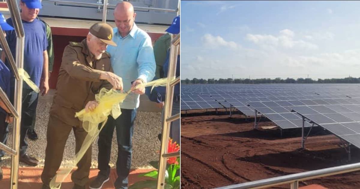 Inauguran parque solar “La Carolina” en Ciego de Ávila con presencia de altos dirigentes del régimen