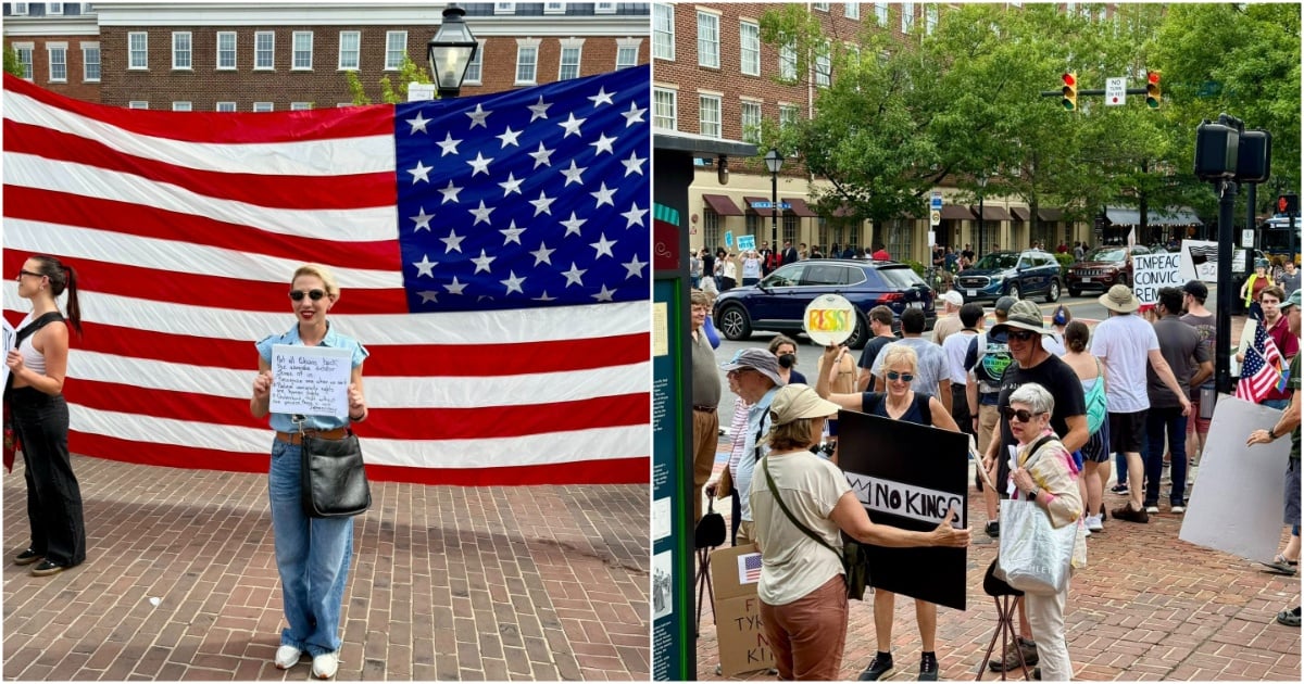 Activist Saily González Joins Anti-Trump Rally in the U.S.: "We Recognize a Dictator When We See One"