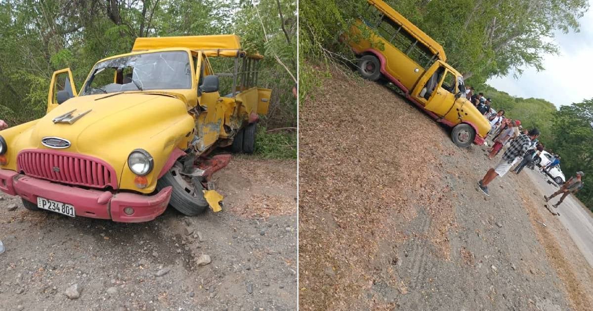 Driver Injured in Collision Between Truck and Geely in Holguín