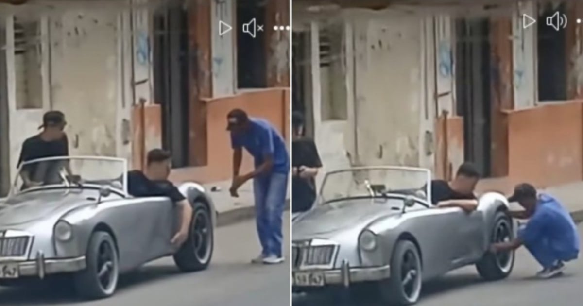 Sandro Castro Stranded in Havana with His Luxury Convertible