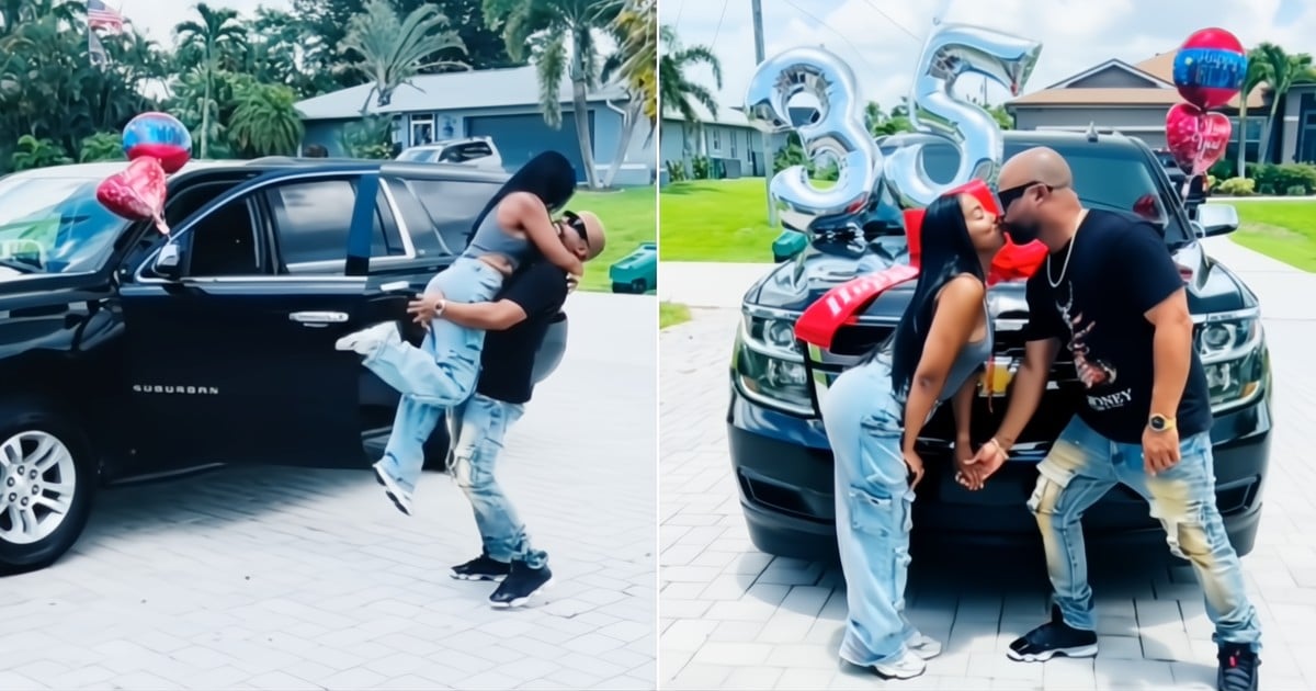 Cubano sorprende a su pareja con un espectacular Chevrolet por su cumpleaños: "Millonariamente regalo por adelantado"