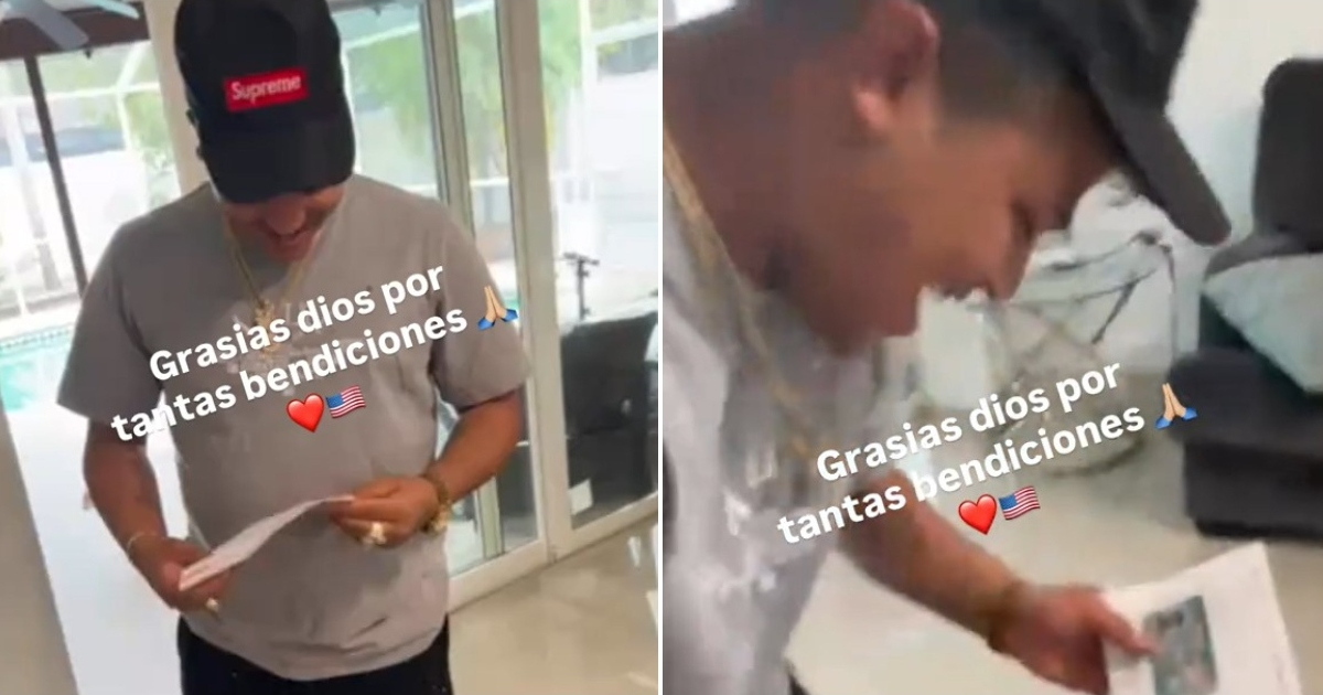 Cuban in Tampa Overjoyed with U.S. Residency: "Thank You, God, for So Many Blessings"