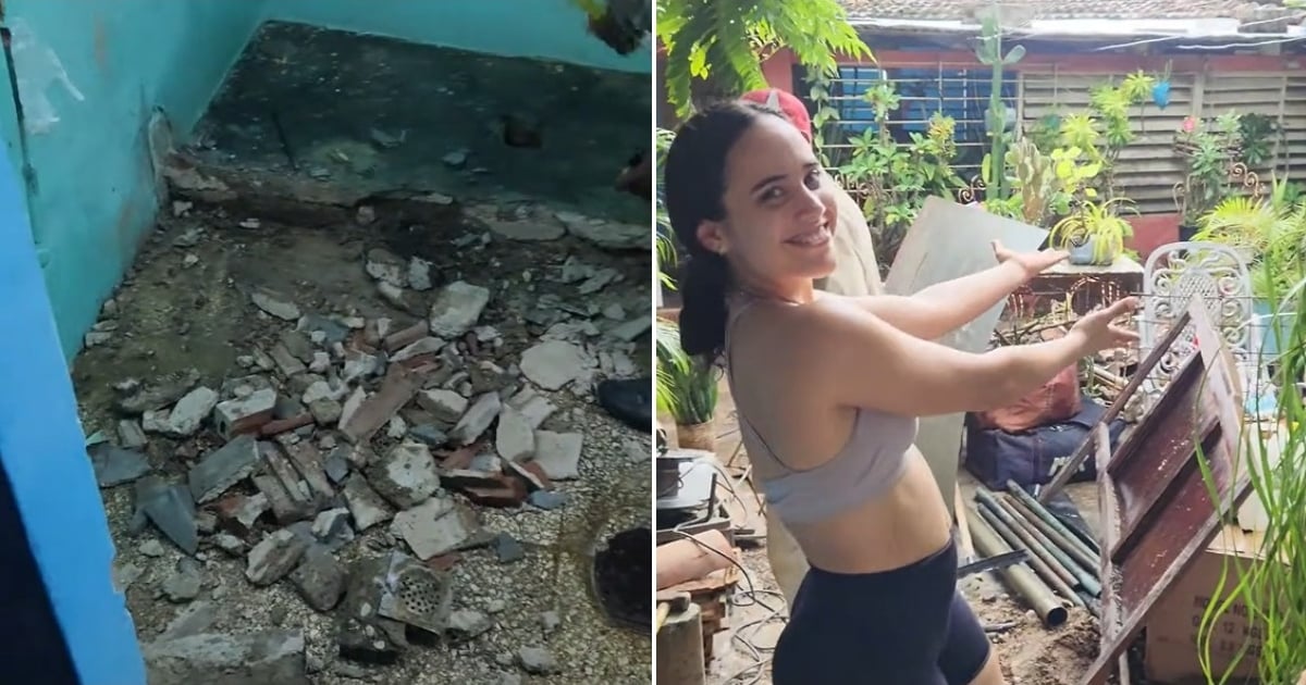 Young Woman Begins Bathroom Renovation After Years of Waiting: "The Harsh Reality of Life in Cuba"