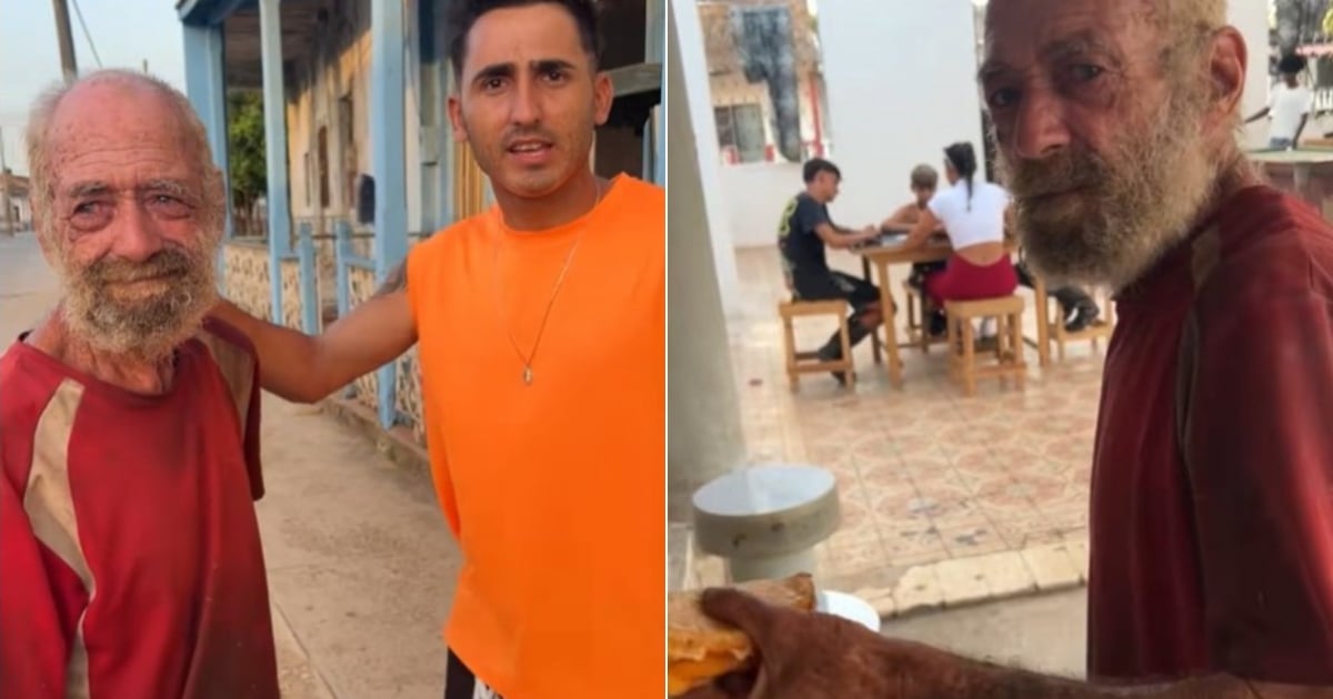 Anciano cubano con discapacidad sorprende al intercambiar arte por comida
