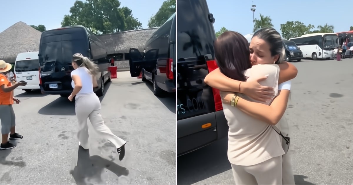 Emotional Reunion in Punta Cana: Cuban Woman Embraces Her Mother After Nearly a Decade Apart