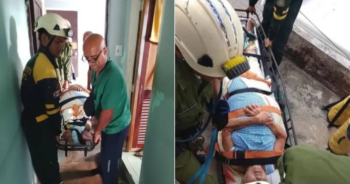 Elderly Woman Saved by Firefighters in High-Risk Rescue Operation in Holguín