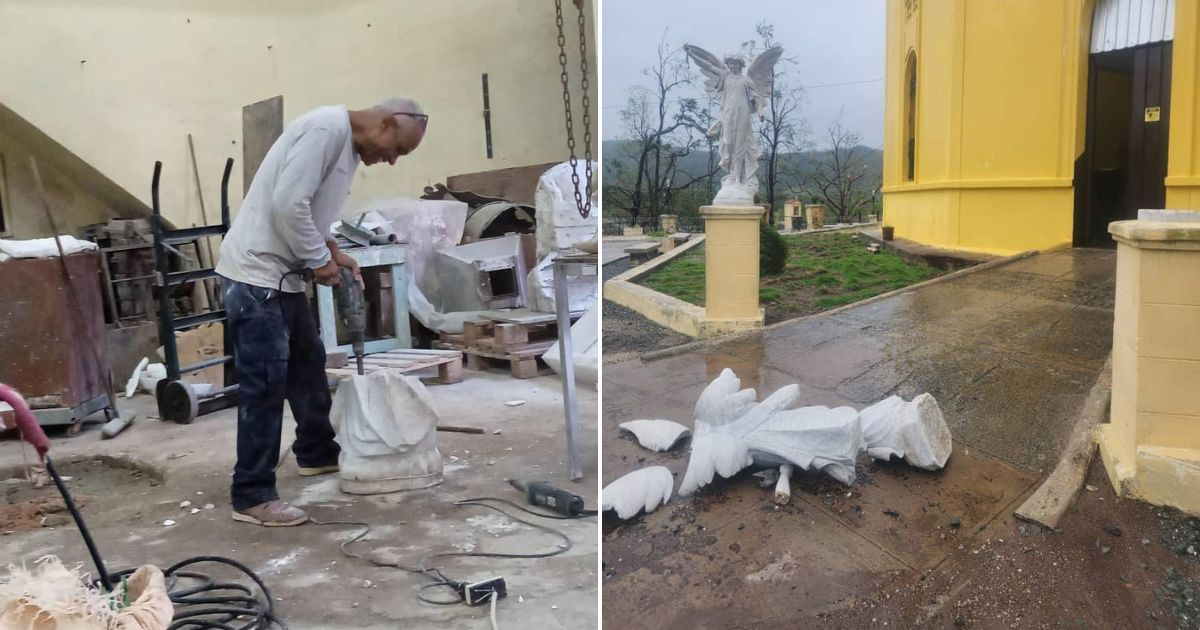 Angel at El Cobre Sanctuary Restored After Hurricane Melissa's Devastation