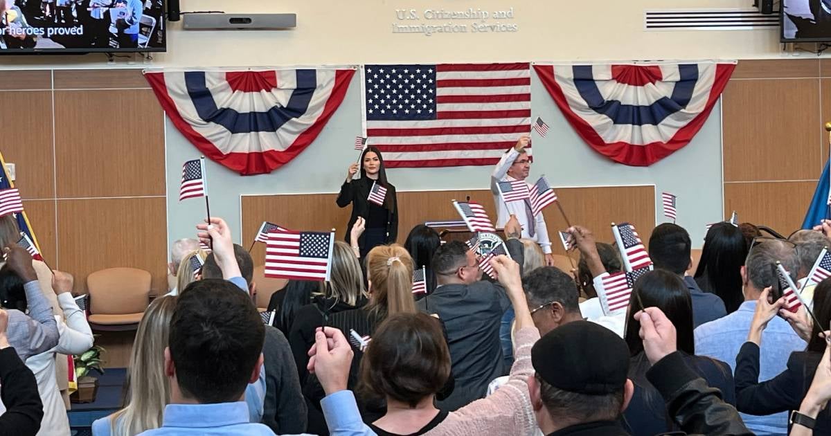 The U.S. cancels some citizenship ceremonies for foreigners from countries on the travel ban list