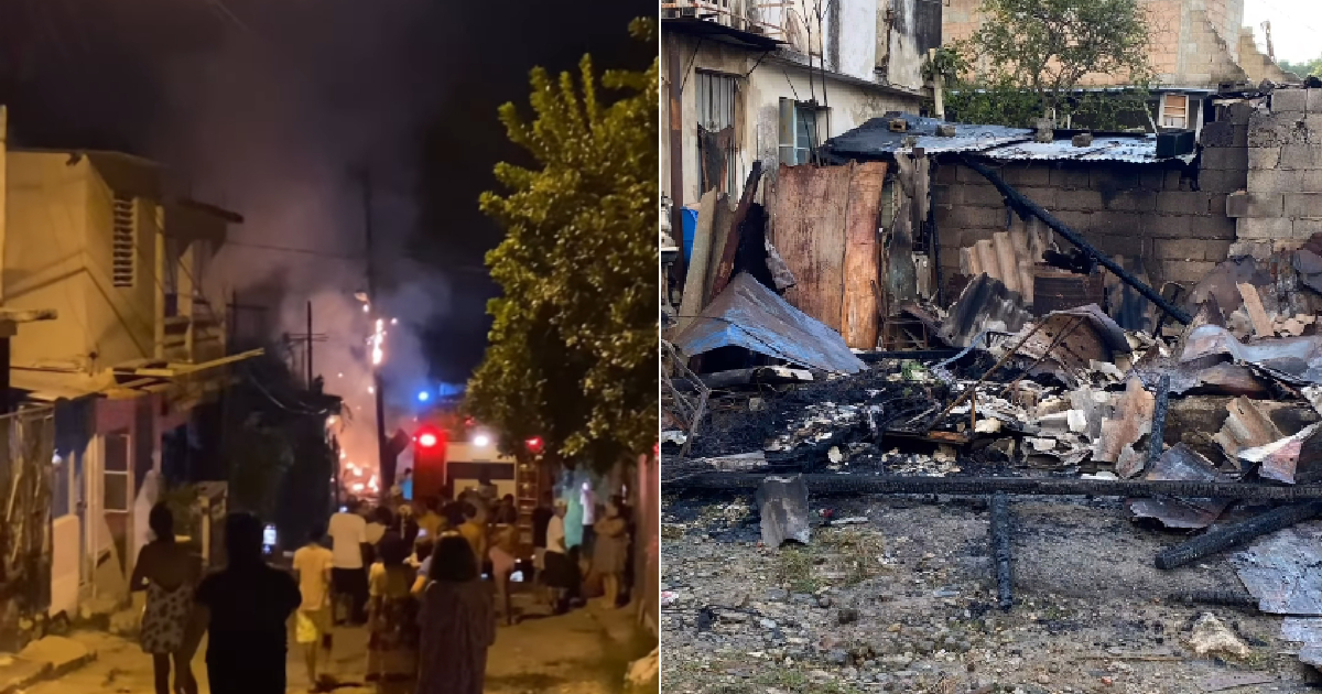 House Destroyed in Guanabacoa Following Power Outage and Fire