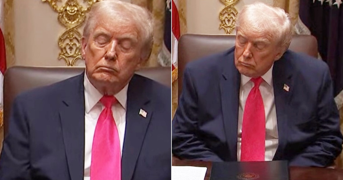 Trump's Battle with Drowsiness During Cabinet Meeting Sparks Viral Debate