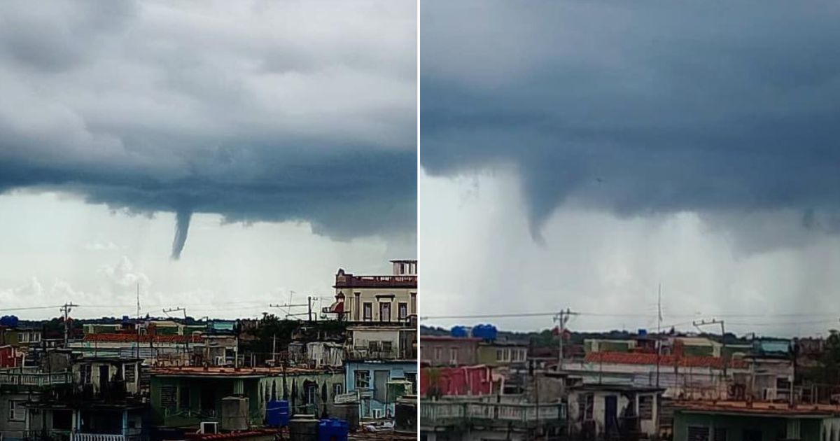 Surprising High-Altitude Waterspout Appears Over Pinar del Río